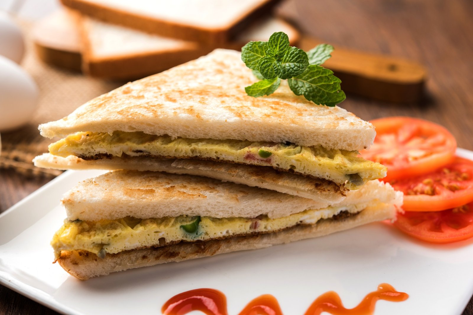 Bread Omelette Sandwich